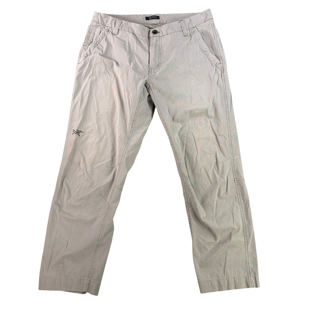 Arcteryx Atlin Chino Pants Mens 36 Khaki Tan Beige Cotton Canvas Hiking Gorpcore